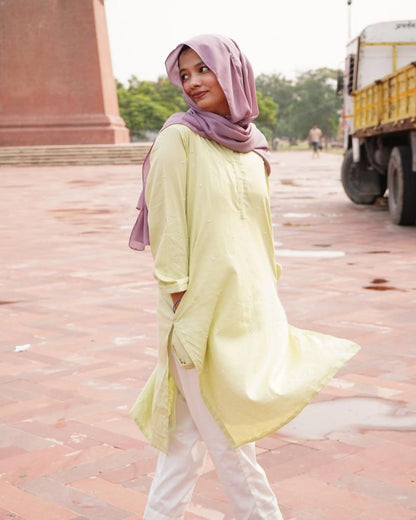 Kashish – Sage Green Kurta Pant Set