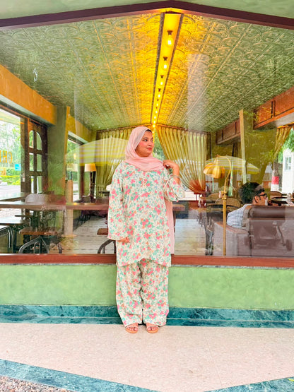 Pink Floral Farshi