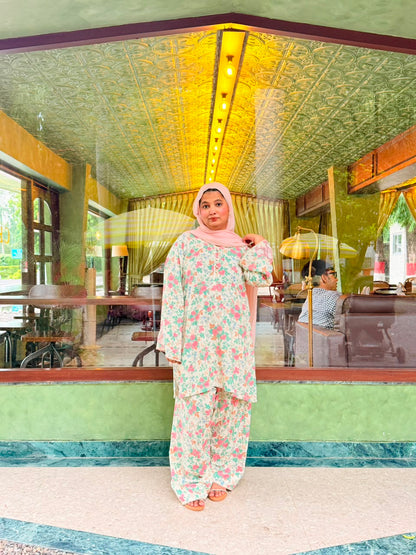 Pink Floral Farshi