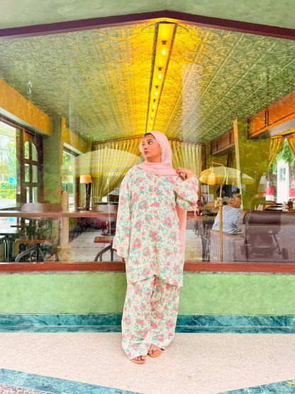 Pink Floral Farshi