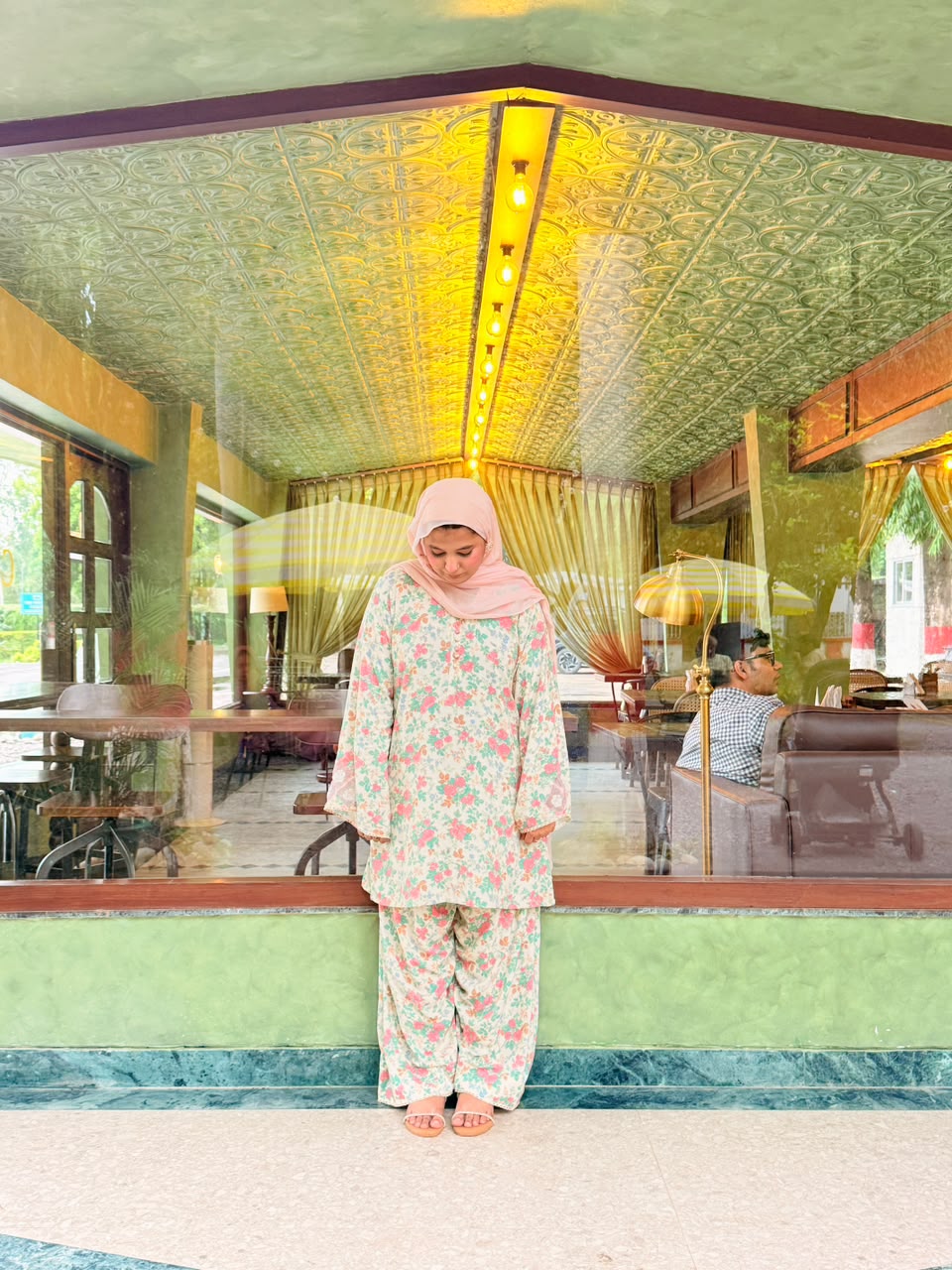Pink Floral Farshi