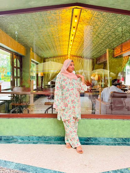 Pink Floral Farshi