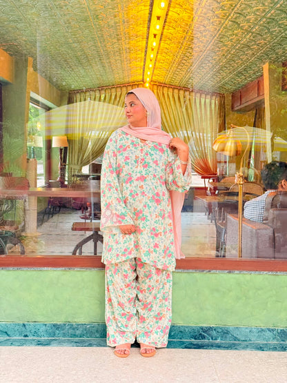 Pink Floral Farshi