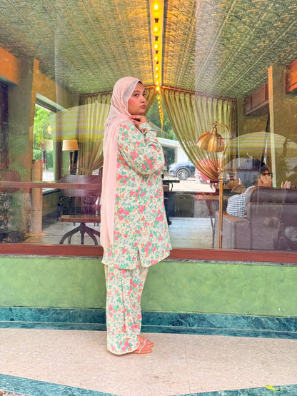 Pink Floral Farshi